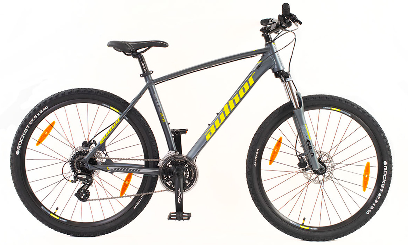 Фотографія Велосипед AUTHOR Impulse II 27.5" (2020) 2020 Сіро-жовтий